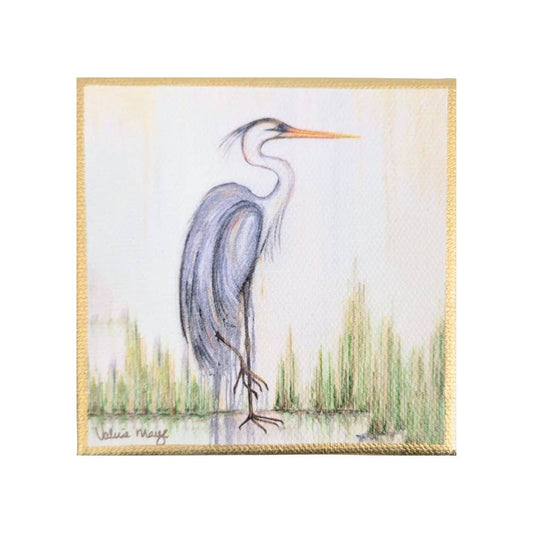 "Blue Heron I" Mini Canvas