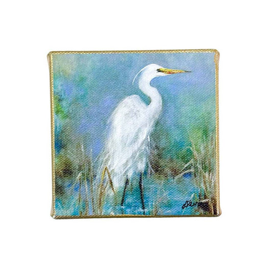 "Great White Egret" Mini Canvas