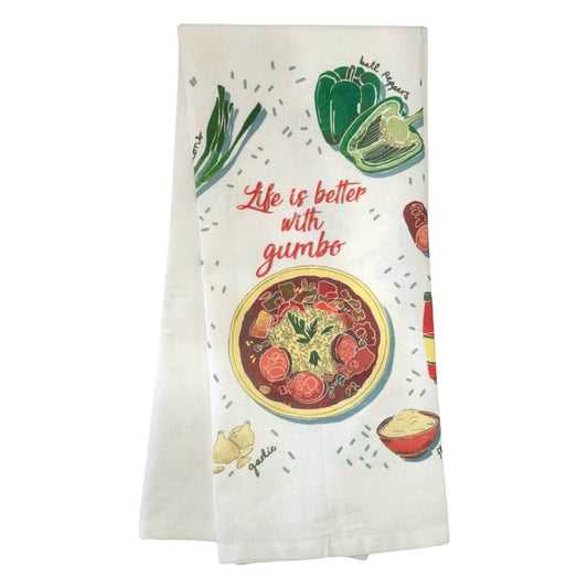 Life is Better with Gumbo Kitchen Towel
