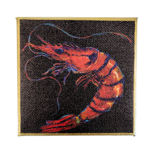 "Spotlight Shrimp" Mini Canvas