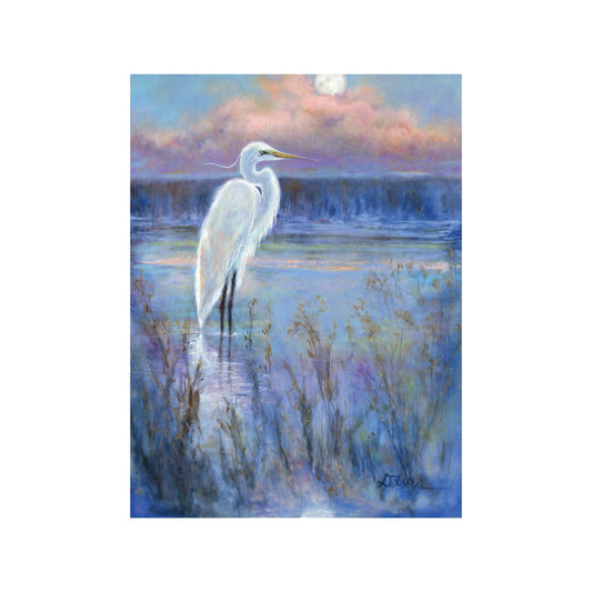 "Louisiana Moonlit Marsh" Canvas Fine Art Reproduction