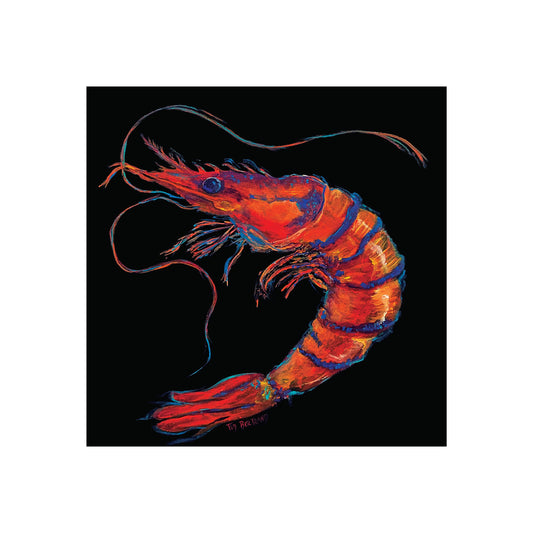 "Spotlight Shrimp" Canvas Fine Art Reproduction