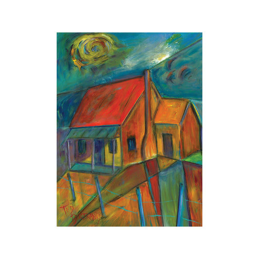 "House on Pilings" Matted Fine Art Reproduction