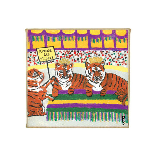 "Krewe des Tigers" Mini Canvas