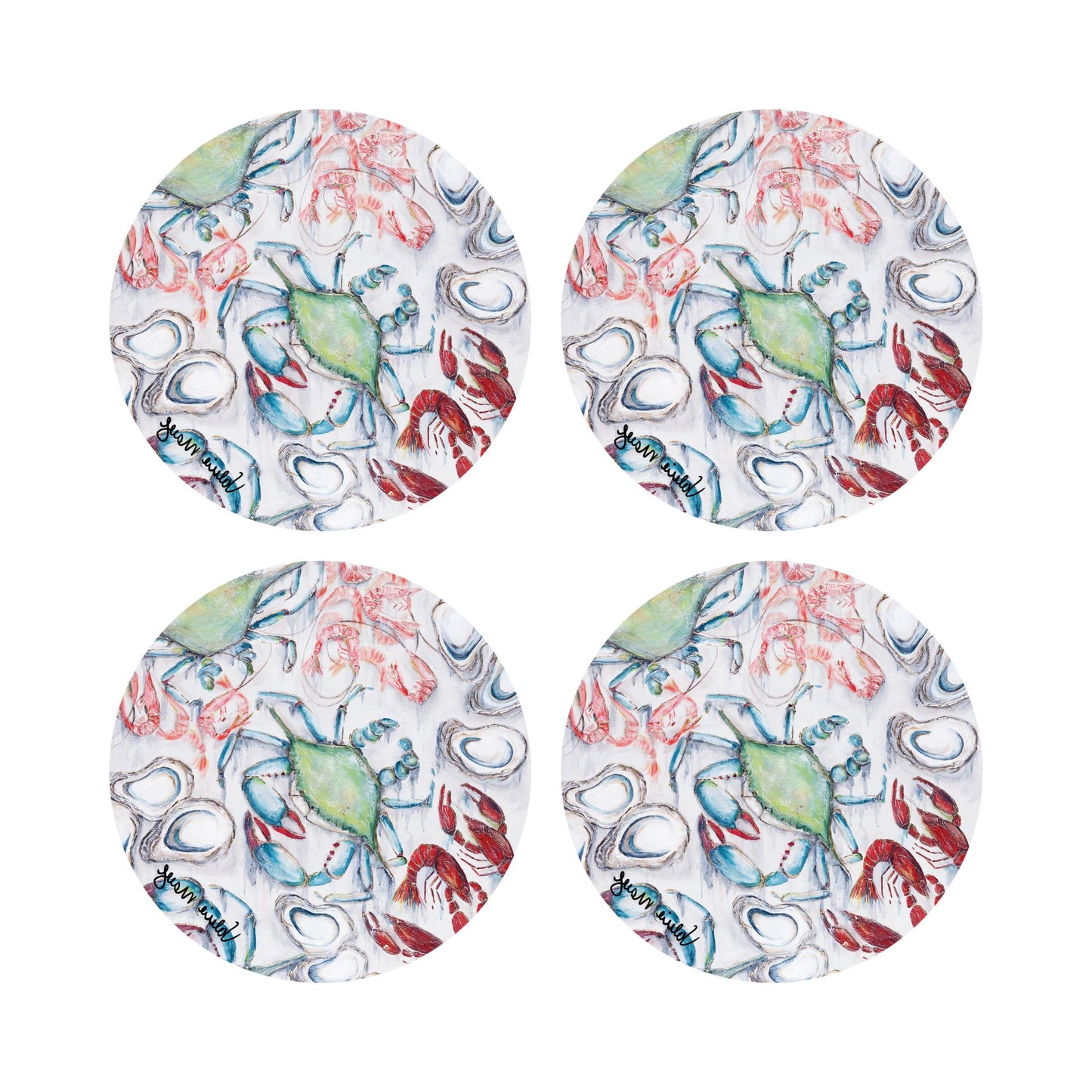 "Louisiana Seasons" Double-Sided Acrylic Coaster Set