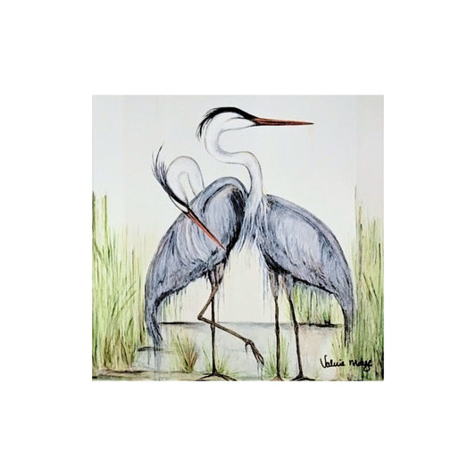 "Love Birds" Acrylic Art Block