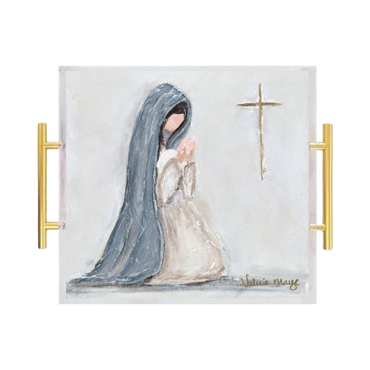 Madonna and Child Acrylic Serving Tray