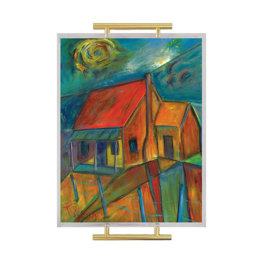 House on Pilings Acrylic Serving Tray