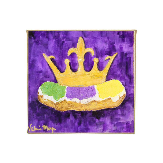 "King Cake" Mini Canvas