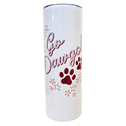 Go Dawgs 20oz Insulated Tumbler Red/Silver